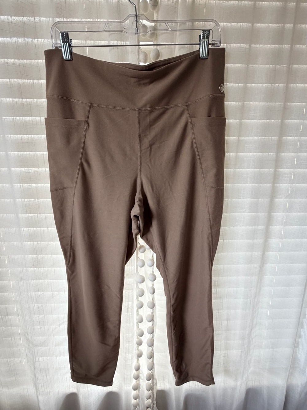 Jones New York Brown High-Rise Pocket Leggings